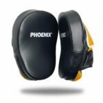 KickBoxing Mitts - Premium PU Leather Punching Pads for Boxing, MMA, and Martial Arts Training - Black & Golden - One Size, Shock-Absorbent & Durable - Image 3