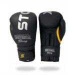 Professional Black Boxing Gloves 6oz-12oz – Ideal for Training, Sparring, Kickboxing, and Muay Thai – Durable, Comfortable, and Protective Boxing Gear for Men and Women