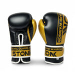 Professional Black &Golden Boxing Gloves 6oz-14oz – Ideal for Training, Sparring, Kickboxing, and Muay Thai – Durable, Comfortable, and Protective Boxing Gear for Men and Women