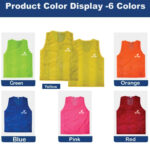 Practice Pinnies (Set of 12) –Youth & Adult Scrimmage Vests for Team Sports, Lightweight Training Jerseys for Sports - Image 29