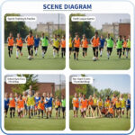 Practice Pinnies (Set of 12) –Youth & Adult Scrimmage Vests for Team Sports, Lightweight Training Jerseys for Sports - Image 25