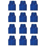 Practice Pinnies (Set of 12) –Youth & Adult Scrimmage Vests for Team Sports, Lightweight Training Jerseys for Sports